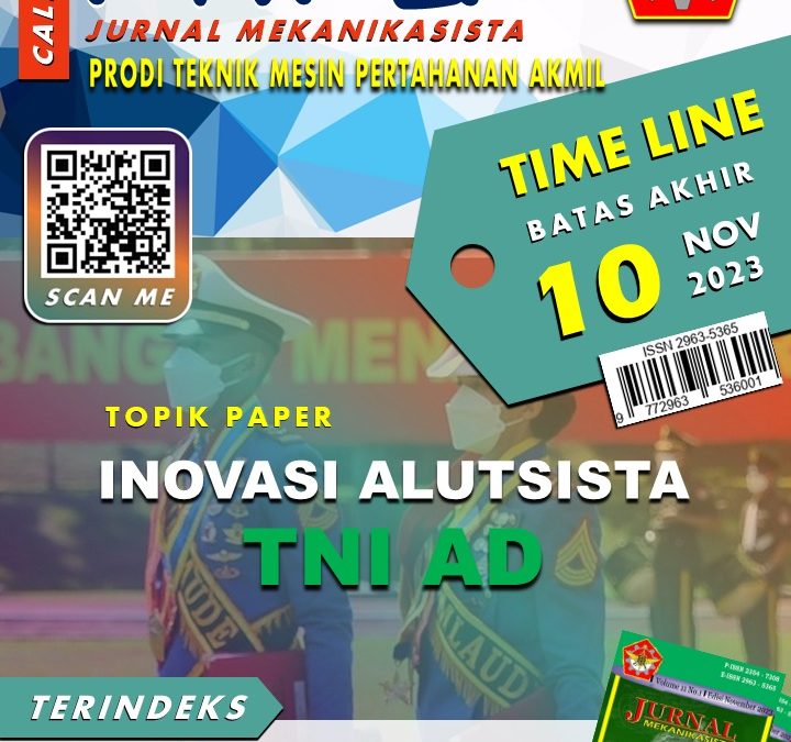 Call for paper jurnal mekanikasista 2023